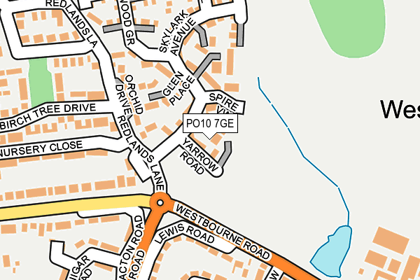 PO10 7GE map - OS OpenMap – Local (Ordnance Survey)