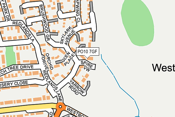 PO10 7GF map - OS OpenMap – Local (Ordnance Survey)
