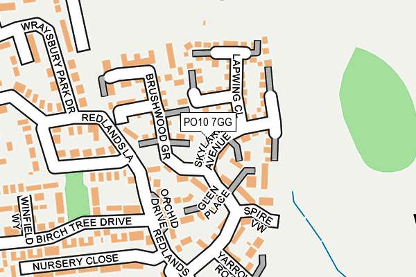 PO10 7GG map - OS OpenMap – Local (Ordnance Survey)