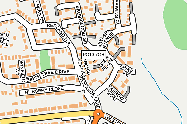 PO10 7GH map - OS OpenMap – Local (Ordnance Survey)