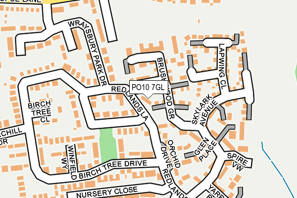 PO10 7GL map - OS OpenMap – Local (Ordnance Survey)