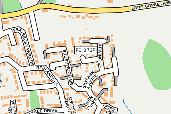 PO10 7GP map - OS OpenMap – Local (Ordnance Survey)