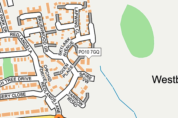 PO10 7GQ map - OS OpenMap – Local (Ordnance Survey)