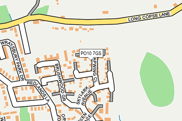 PO10 7GS map - OS OpenMap – Local (Ordnance Survey)