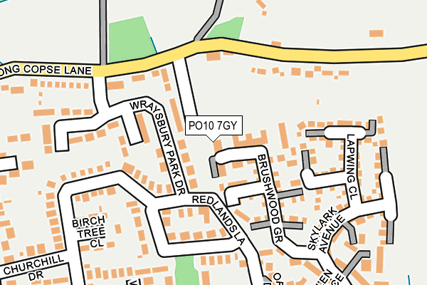 PO10 7GY map - OS OpenMap – Local (Ordnance Survey)