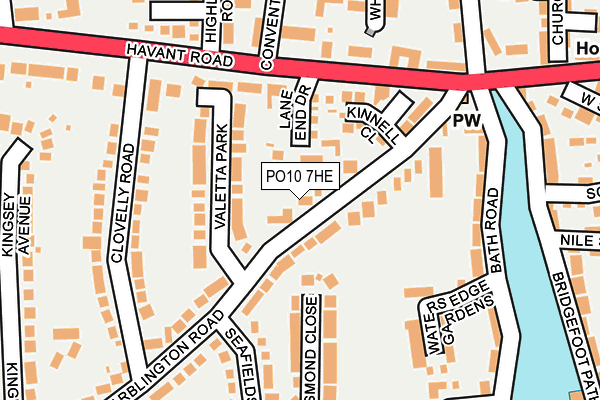 PO10 7HE map - OS OpenMap – Local (Ordnance Survey)