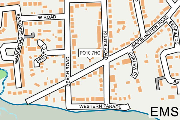 PO10 7HG map - OS OpenMap – Local (Ordnance Survey)