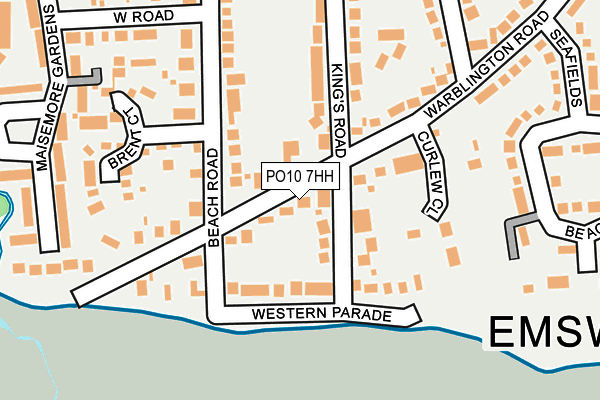 PO10 7HH map - OS OpenMap – Local (Ordnance Survey)