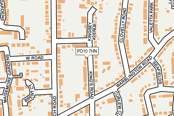 PO10 7HN map - OS OpenMap – Local (Ordnance Survey)