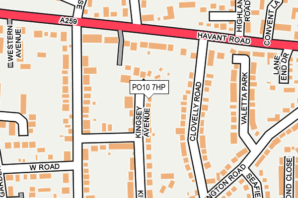PO10 7HP map - OS OpenMap – Local (Ordnance Survey)