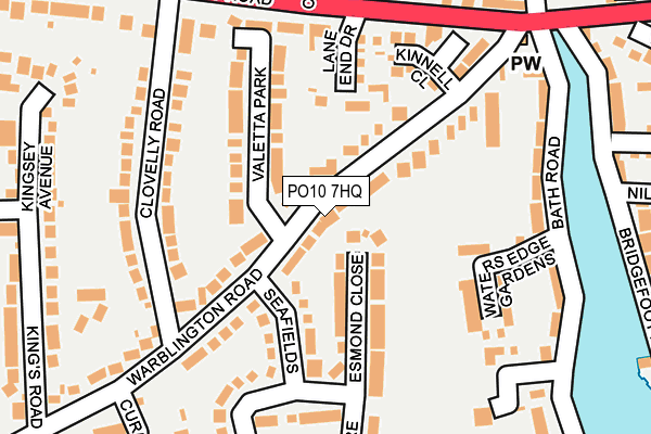 PO10 7HQ map - OS OpenMap – Local (Ordnance Survey)