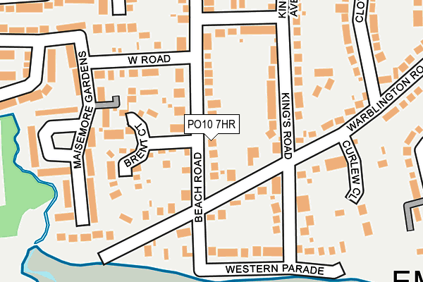 PO10 7HR map - OS OpenMap – Local (Ordnance Survey)