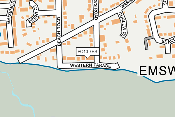 PO10 7HS map - OS OpenMap – Local (Ordnance Survey)