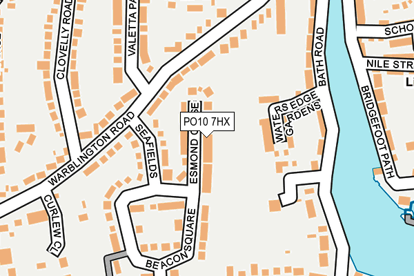PO10 7HX map - OS OpenMap – Local (Ordnance Survey)