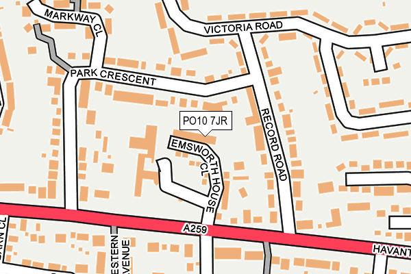 PO10 7JR map - OS OpenMap – Local (Ordnance Survey)