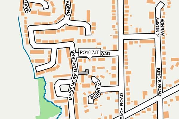 PO10 7JT map - OS OpenMap – Local (Ordnance Survey)