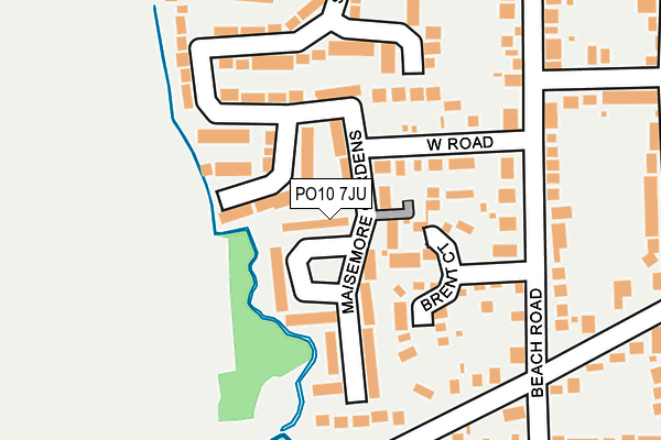 PO10 7JU map - OS OpenMap – Local (Ordnance Survey)