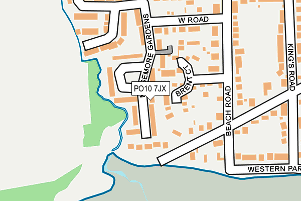 PO10 7JX map - OS OpenMap – Local (Ordnance Survey)