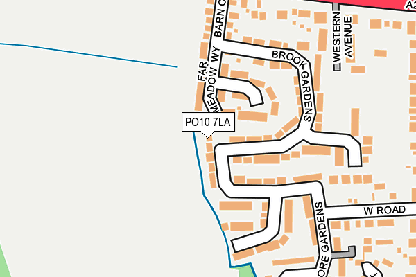 PO10 7LA map - OS OpenMap – Local (Ordnance Survey)