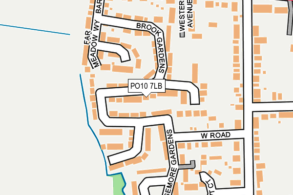 PO10 7LB map - OS OpenMap – Local (Ordnance Survey)