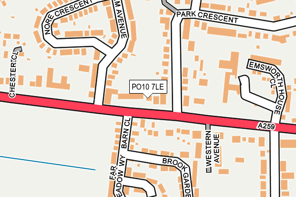 PO10 7LE map - OS OpenMap – Local (Ordnance Survey)