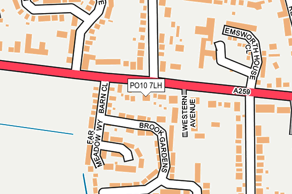 PO10 7LH map - OS OpenMap – Local (Ordnance Survey)