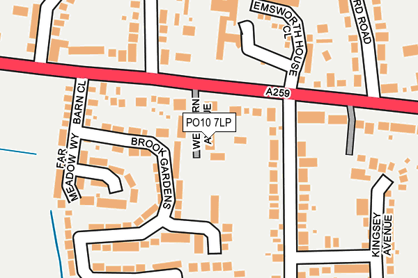 PO10 7LP map - OS OpenMap – Local (Ordnance Survey)