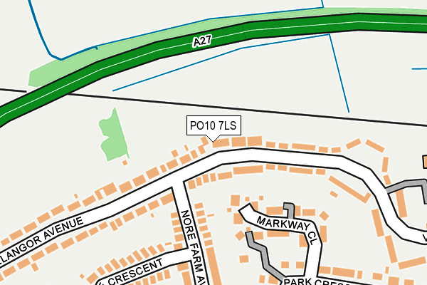 PO10 7LS map - OS OpenMap – Local (Ordnance Survey)