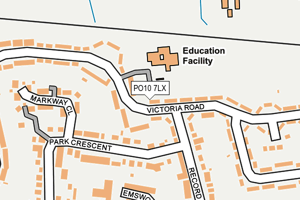 PO10 7LX map - OS OpenMap – Local (Ordnance Survey)