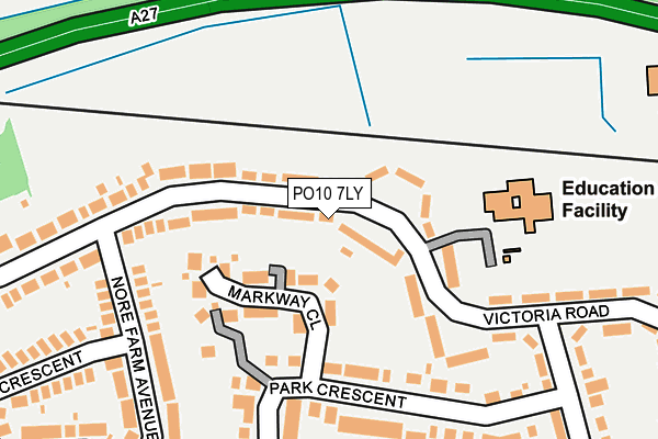 PO10 7LY map - OS OpenMap – Local (Ordnance Survey)