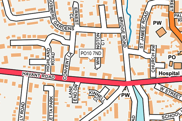 PO10 7ND map - OS OpenMap – Local (Ordnance Survey)