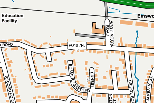 PO10 7NJ map - OS OpenMap – Local (Ordnance Survey)