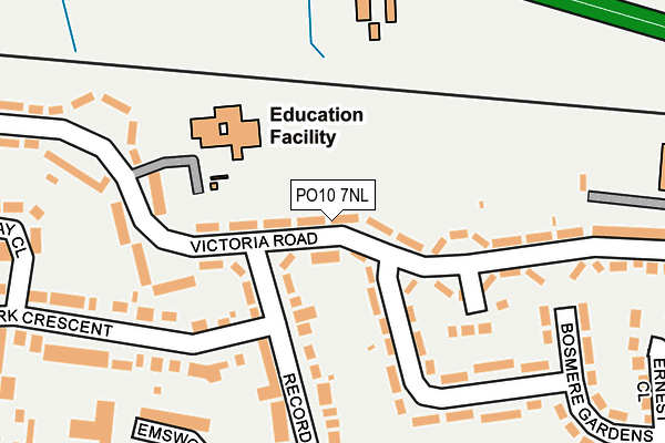 PO10 7NL map - OS OpenMap – Local (Ordnance Survey)