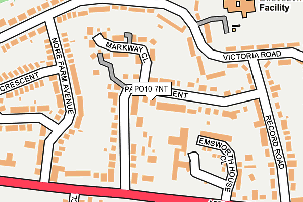 PO10 7NT map - OS OpenMap – Local (Ordnance Survey)