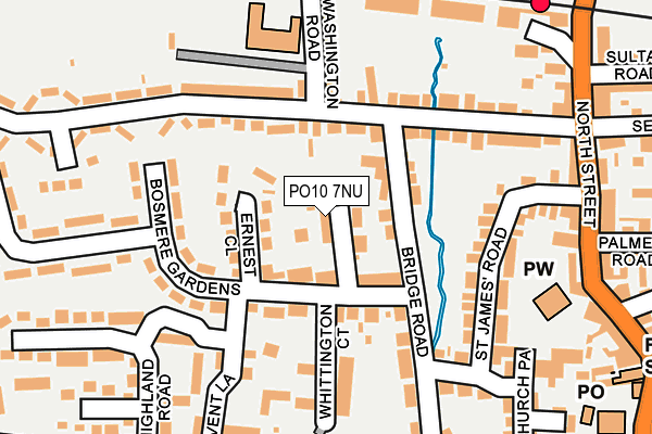 PO10 7NU map - OS OpenMap – Local (Ordnance Survey)