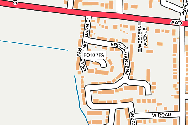 PO10 7PA map - OS OpenMap – Local (Ordnance Survey)