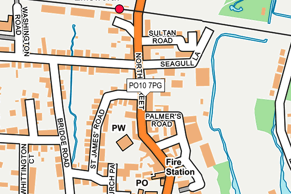 PO10 7PG map - OS OpenMap – Local (Ordnance Survey)