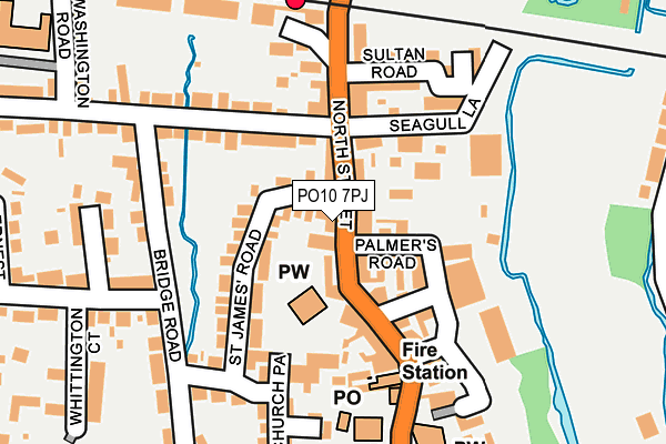 PO10 7PJ map - OS OpenMap – Local (Ordnance Survey)
