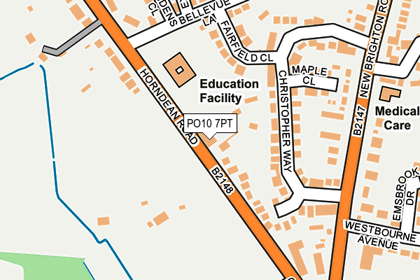 PO10 7PT map - OS OpenMap – Local (Ordnance Survey)