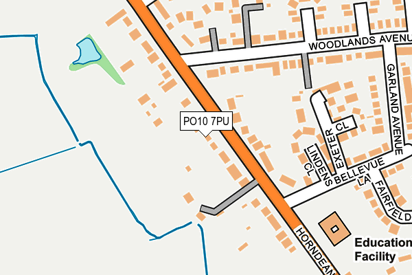 PO10 7PU map - OS OpenMap – Local (Ordnance Survey)