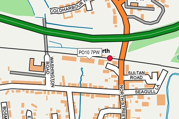 PO10 7PW map - OS OpenMap – Local (Ordnance Survey)
