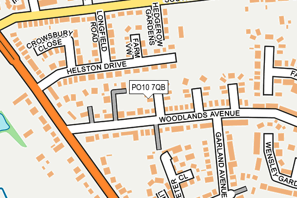 PO10 7QB map - OS OpenMap – Local (Ordnance Survey)