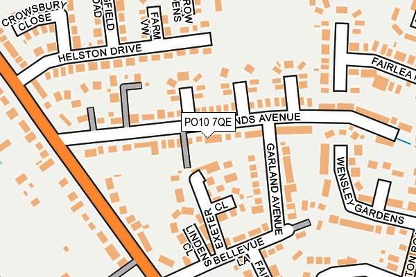 PO10 7QE map - OS OpenMap – Local (Ordnance Survey)