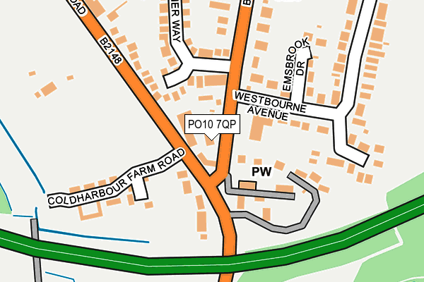 PO10 7QP map - OS OpenMap – Local (Ordnance Survey)