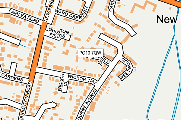 PO10 7QW map - OS OpenMap – Local (Ordnance Survey)