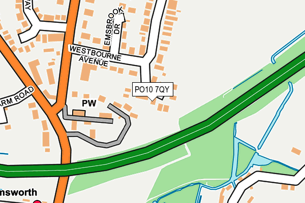 PO10 7QY map - OS OpenMap – Local (Ordnance Survey)