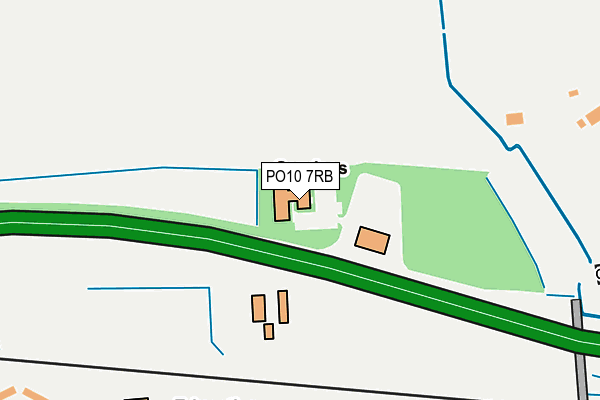 PO10 7RB map - OS OpenMap – Local (Ordnance Survey)