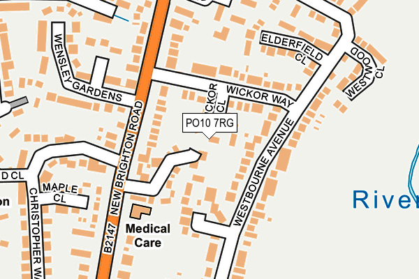 PO10 7RG map - OS OpenMap – Local (Ordnance Survey)