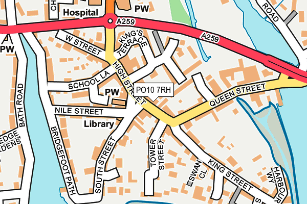 PO10 7RH map - OS OpenMap – Local (Ordnance Survey)
