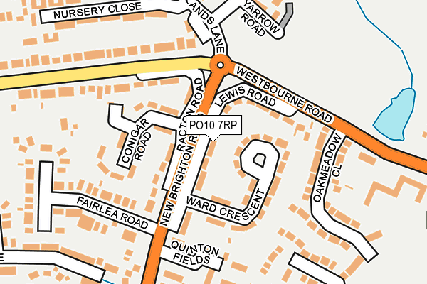 PO10 7RP map - OS OpenMap – Local (Ordnance Survey)